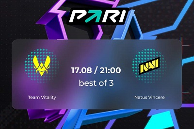 Клиент PARI поставил 120 000 рублей на Vitality против NAVI из Gamers8