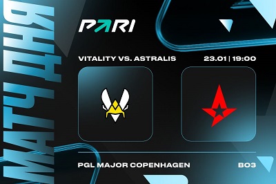 PARI: Vitality расправится с Astralis в матче BLAST Premier: Spring Groups 2024 