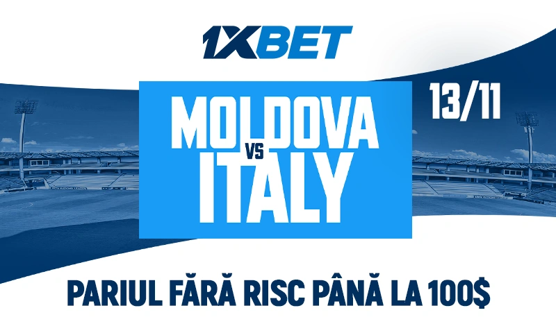 Итальянская миссия в Кишиневе: ставь без риска и получай фрибет до $100