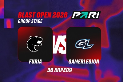 Клиенты PARI не сомневаются в победе FURIA над GamerLegion в первом туре BLAST Rivals Spring 2026 по CS