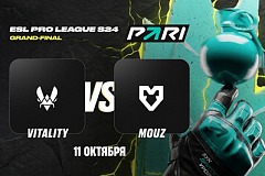 PARI: MOUZ не сможет остановить Vitality в финале ESL Pro League Season 24 по CS2