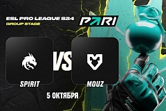 Клиенты PARI уверены в победе Spirit над MOUZ на ESL Pro League Season 24 по CS2