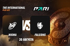 PARI: Team Falcons одолеет Nigma в четвертьфинале TI 2026 по Dota 2