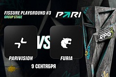 PARI: FURIA — фаворит в матче с PARIVISION за выход в плей-офф FISSURE Playground #3 по CS2