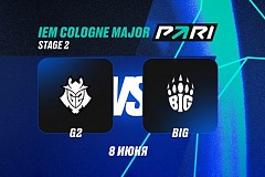 Клиент PARI поставил миллион рублей на победу G2 над BIG на IEM Cologne Major 2026 по CS2