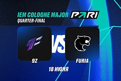 Клиент PARI поставил 465 000 рублей на победу FURIA над с 9z в четвертьфинале IEM Cologne Major 2026 по CS2