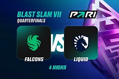 PARI: Team Falcons победит Team Liquid в четвертьфинале BLAST Slam VII по Dota 2
