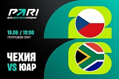 Клиент PARI поставил 3 000 000 рублей на гол Чехии в ворота ЮАР